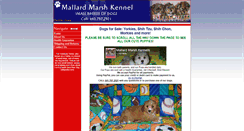 Desktop Screenshot of mallardmarshkennels.com